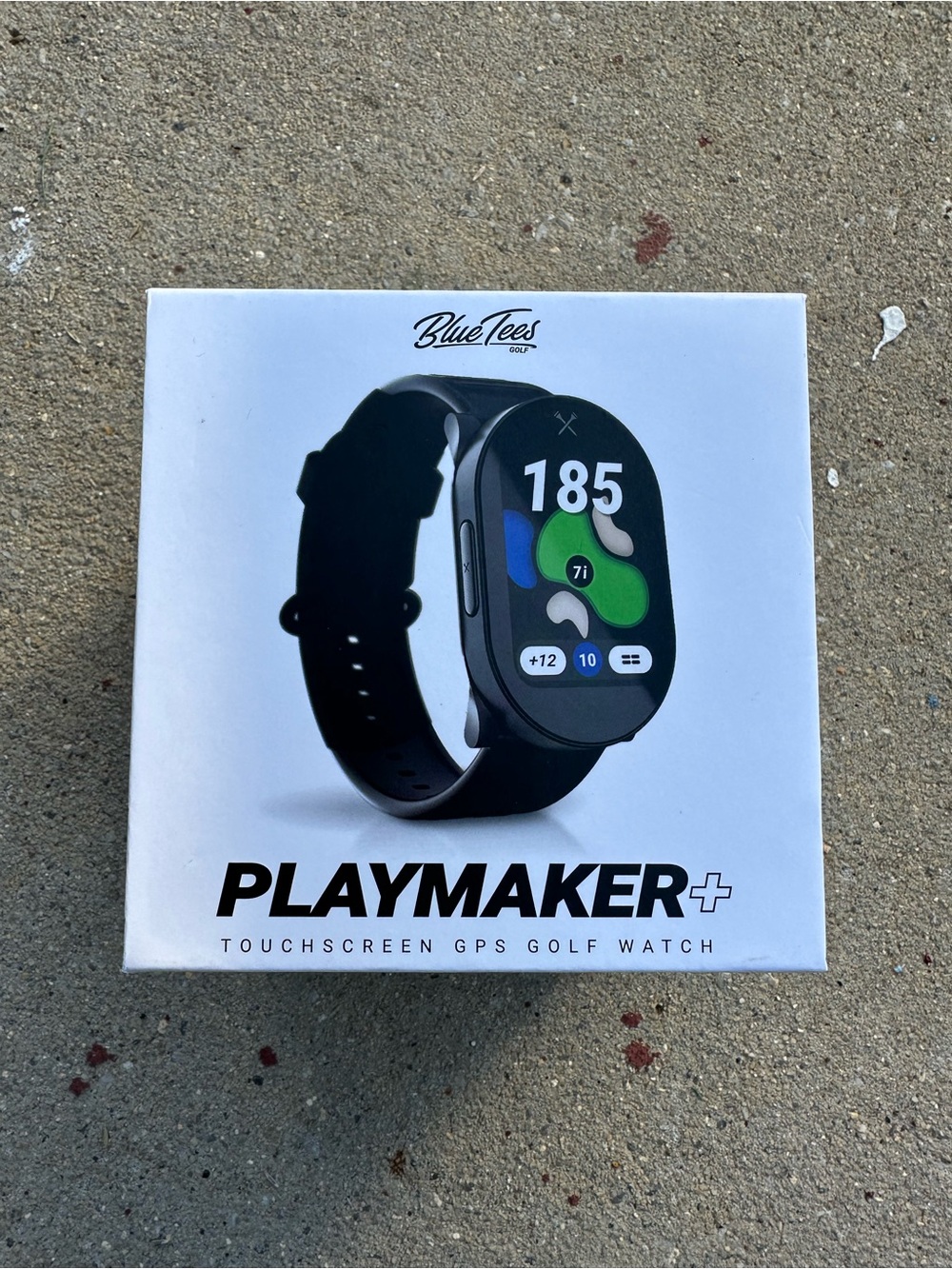 Blue Tees Golf Playmaker+ GPS Golf Watch with AMOLED Touch Screen Display